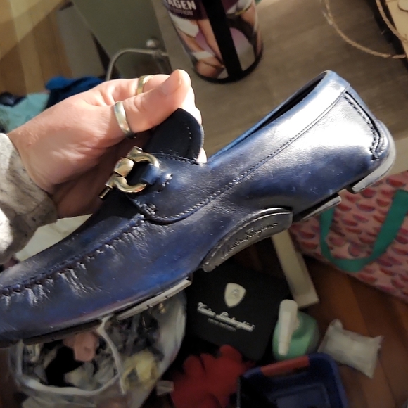 COPY - Blue leather ferragamo size 8